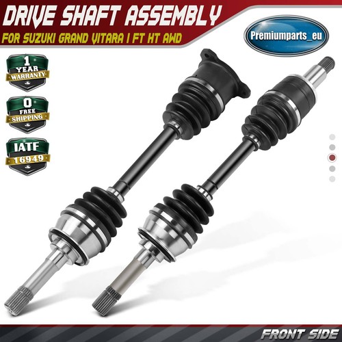 Drive shafts front - 2x, axle