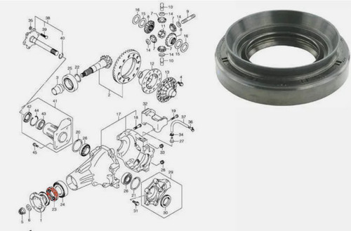 Rear differential drive - rear,